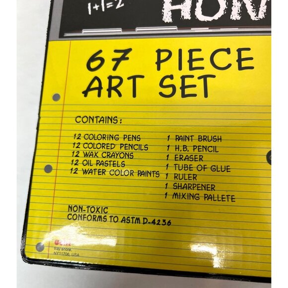 67 Piece Art Set With Markers Crayons Pastels & More In Portable Case - Non-Toxi - Picture 2 of 5